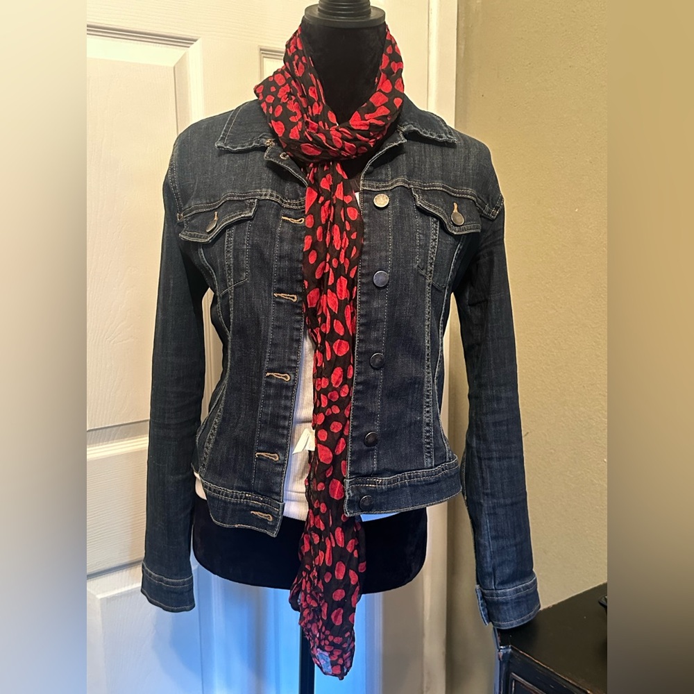 Red Polka Dot Scarf